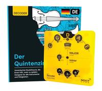 Noisy Clan Quintenzirkel - Accessorio per chitarra con supporto, ideale per imparare teoria musicale, toni e scale sonore, adatto per principianti, con libro tedesco