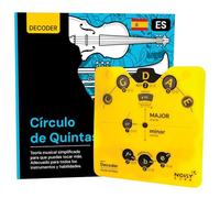 Noisy Clan - Ruota del Circolo delle Quinte + Libro di Teoria Musicale in Spagnolo - Strumento Pro con Supporto - Accordi, Armonia, Guitarra - Per Studenti e Musicisti Principianti