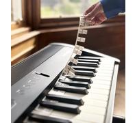 Noisy Clan Strisce rimovibili in silicone per pianoforte e tastiera, adatte per tastiere complete a 88 tasti, strumento di apprendimento musicale per il rientro a scuola