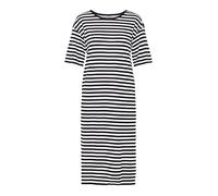 Noisy May Abito estivo da donna a maniche corte, vestibilità regolare, scollo rotondo, spalle scoperte, colori: bianco/nero, taglia: XL