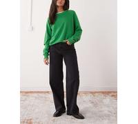 Noisy May - Alexa - Jeans ampi a vita medio alta neri-Nero W27 L32