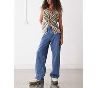 Noisy May - Alexa - Jeans dritti a vita medio alta blu medio W32 L32