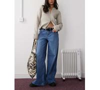 Noisy May - Andy - Jeans a fondo ampio e vita bassa lavaggio blu medio W29 L30