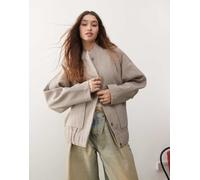 Noisy May - Bomber spazzolato beige mélange-Neutro M