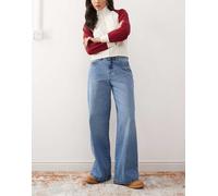 Noisy May - Brandy - Jeans ampi a vita medio alta lavaggio blu medio W27 L30
