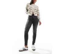 Noisy May - Callie - Jeans skinny a vita alta grigio slavato W28 L32