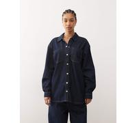 Noisy May - Camicia di jeans oversize indaco-Blu M
