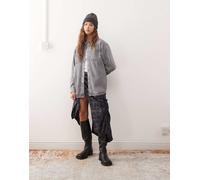 Noisy May - Camicia giacca in denim grigio XL