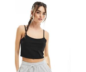 Noisy May - Canottiera corta nera senza cuciture-Nero XL