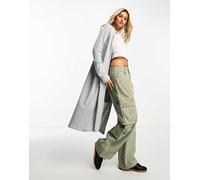 Noisy May - Cardigan lungo leggero grigio M