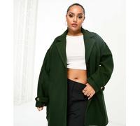 Noisy may Nmalicia LS Oversize Blazer Curve Noos Cappotto, Verde Combo, 52 Donna