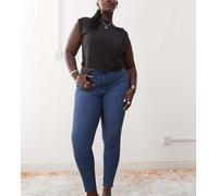 Noisy May - Curve - Jeans skinny a vita alta lavaggio blu medio 48