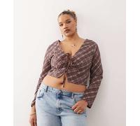 Noisy May Curve - Pantaloncini di jeans a vita alta blu lavaggio chiaro 50