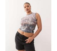 Noisy May Curve - Pantaloncini di jeans a vita alta neri-Nero 52