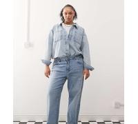 Noisy May Curve - Yolanda - Jeans con fondo ampio blu lavaggio chiaro 44