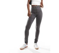 Noisy May - Ella - Jeans skinny a vita alta lavaggio grigio S L30