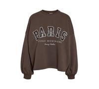 Noisy may Felpa cioccolato / marrone scuro / bianco Donna Noisy may L cioccolato / marrone scuro / bianco