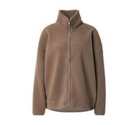 Noisy May - Pile beige con collo a imbuto e zip-Neutro XS