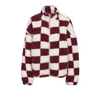 Noisy may Giacca di pile 'NMLUCA' bacca / bianco Donna Noisy may XS bacca / bianco