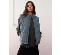 Noisy May - Gilet imbottito accollato grigio blu L