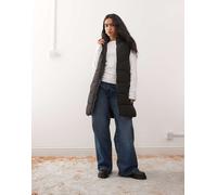 Noisy May - Gilet imbottito taglio lungo nero L