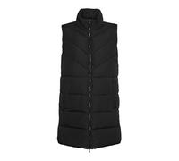 Noisy may Gilet Lungo Maxi Imbottito Puffer Piumino Giacca Lungo al polpaccio Senza Maniche & Cappuccio NMDALCON, Nero, S