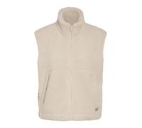 Noisy May - Gilet in pile teddy beige-Bianco XL