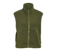 Noisy May - Gilet kaki in pile effetto teddy-Verde M
