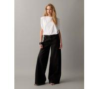 Noisy May Kettie Wide Leg Fit Vi559bl Jeans Nero 27 / 32 Donna