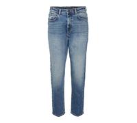 Noisy May - Moni - Jeans dritti a vita alta lavaggio blu medio-Blu navy W27 L30
