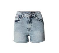 Noisy May - Moni - Pantaloncini di jeans a vita alta blu lavaggio chiaro M