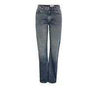 Noisy May Jeans Monica dritti a vita alta blu W27 L32 Donna