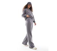 Noisy May - Joggers a fondo ampio color antracite in coordinato-Grigio XL