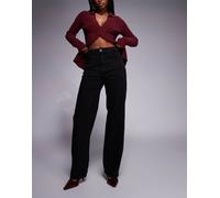 Noisy May Josie Baggy Fit Az385bl High Waist Jeans Nero 27 / 32 Donna