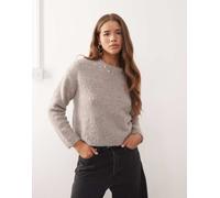 Noisy May - Maglione girocollo ampio tortora-Marrone XL
