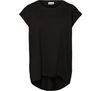 NAME IT NMMATHILDE S/S Loose Long Top Noos T-Shirt, Nero (Black Black), M Donna