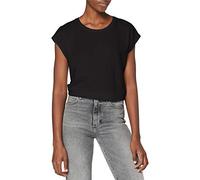 Noisy May Nmmathilde S/S Loose Long Top Noos T-Shirt, Nero, S Donna