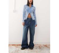 Noisy May - Mila - Jeans ampi lavaggio blu scuro-Blu navy W27 L32