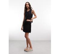 Noisy May - Nmleilani Nw Short Tie Skirt Wvn Fwd Nero - Abbigliamento M Nero