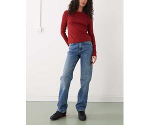 Noisy May - Monica - Jeans dritti a vita alta blu scuro W31 L30