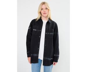 Noisy May - NMALVA L/S TIE DIE DENIM SHACKET VI490BL Nero - Abbigliamento M Nero