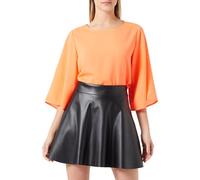Noisy May NMandy PU HW Flared Skirt Wvn Noos Donna Minigonna Nero L