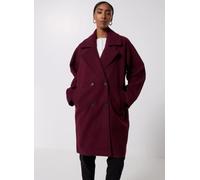 Noisy May - NMCICI OVERSIZED COAT BF Bordeaux - Abbigliamento M Bordeaux