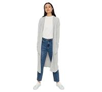 Noisy May - Cardigan lungo leggero grigio L