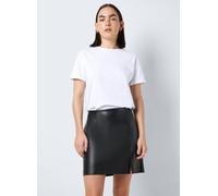 Noisy May - Nmclara Penny Pu Hw Slit Skirt Noos Nero - Abbigliamento L Nero