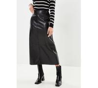 Noisy May - Nmclara Pu Hw Long Skirt Wvn Nero - Abbigliamento M Nero