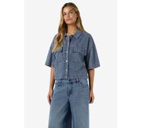Noisy May Enza Regular Short Sleeve Shirt Blu S Donna