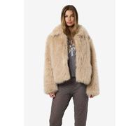 Noisy May - NMEVIE L/S FUR JACKET Beige - Abbigliamento L Beige