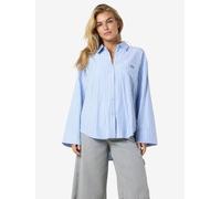 Noisy May - NMFRIDA L/S BUTTON SHIRT WVN Blu - Abbigliamento L Blu
