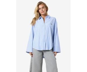 Noisy May - NMFRIDA L/S BUTTON SHIRT WVN Blu - Abbigliamento XS Blu
